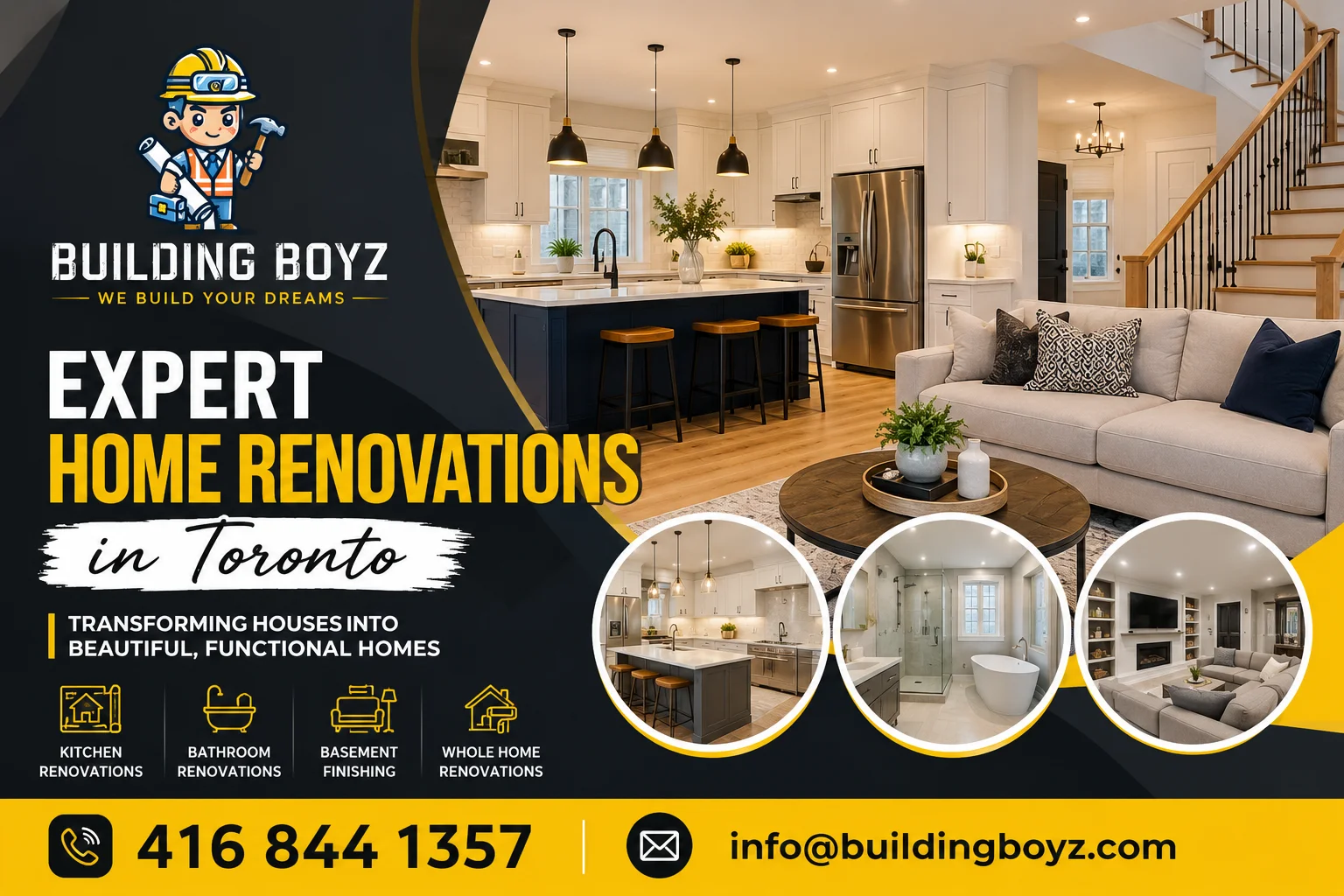 Expert Home renovations in Toronto