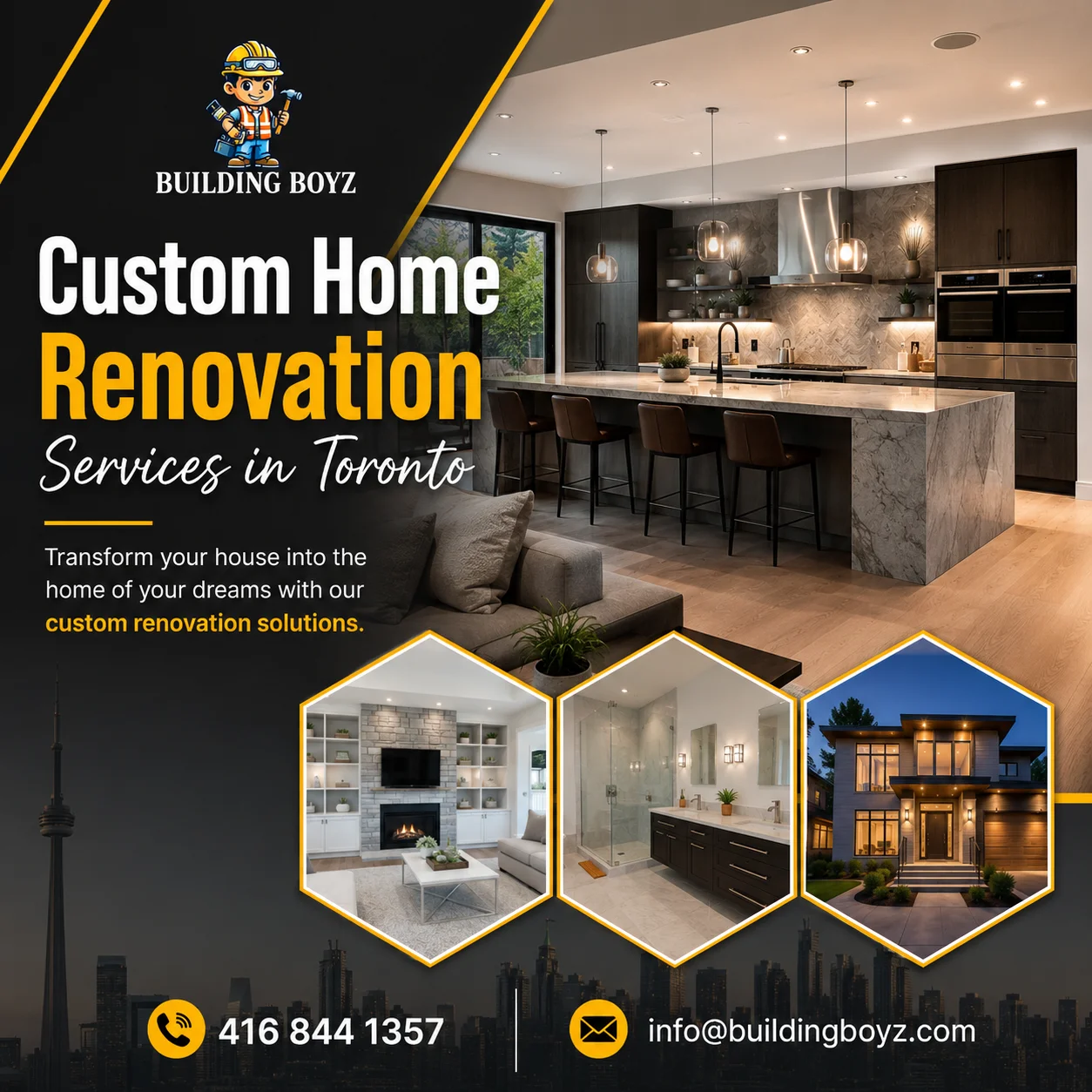 Custom Home renovation services in Toronto